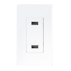 LD-U001 4.2A Умный высокоскоростной USB-зарядщик, 2 USB-порта с 2 стенными пластинами