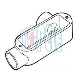 1 дюйм Алюминиевый LR Тип IP65 Напряженный EMT / Жесткий корпус с крышкой