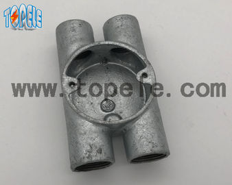 BS4568 Электрические конвейерные фитинги Twin Through Way H Упругая железная коробка 20 мм -32 мм