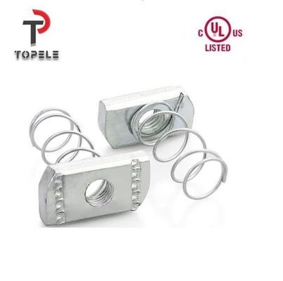 M6 M8 M10 M12 Unistrut Channel Galvanized Zinc Plated Steel Spring Nut (Стальной пружинный орех с оцинкованным цинком)